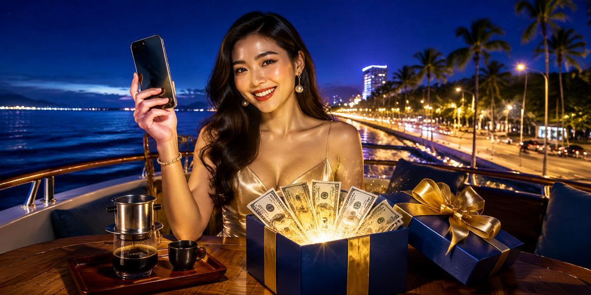 Người dùng Phan Thiết truy cập casino di động khi uống cà phê